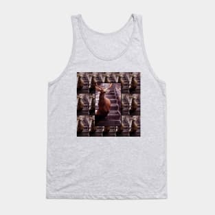 Deer on an escalator Tank Top